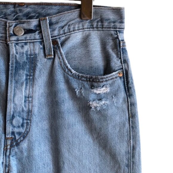 Levi’s 501 Skinny Light Blue Denim Jeans 27 - Picture 6 of 13